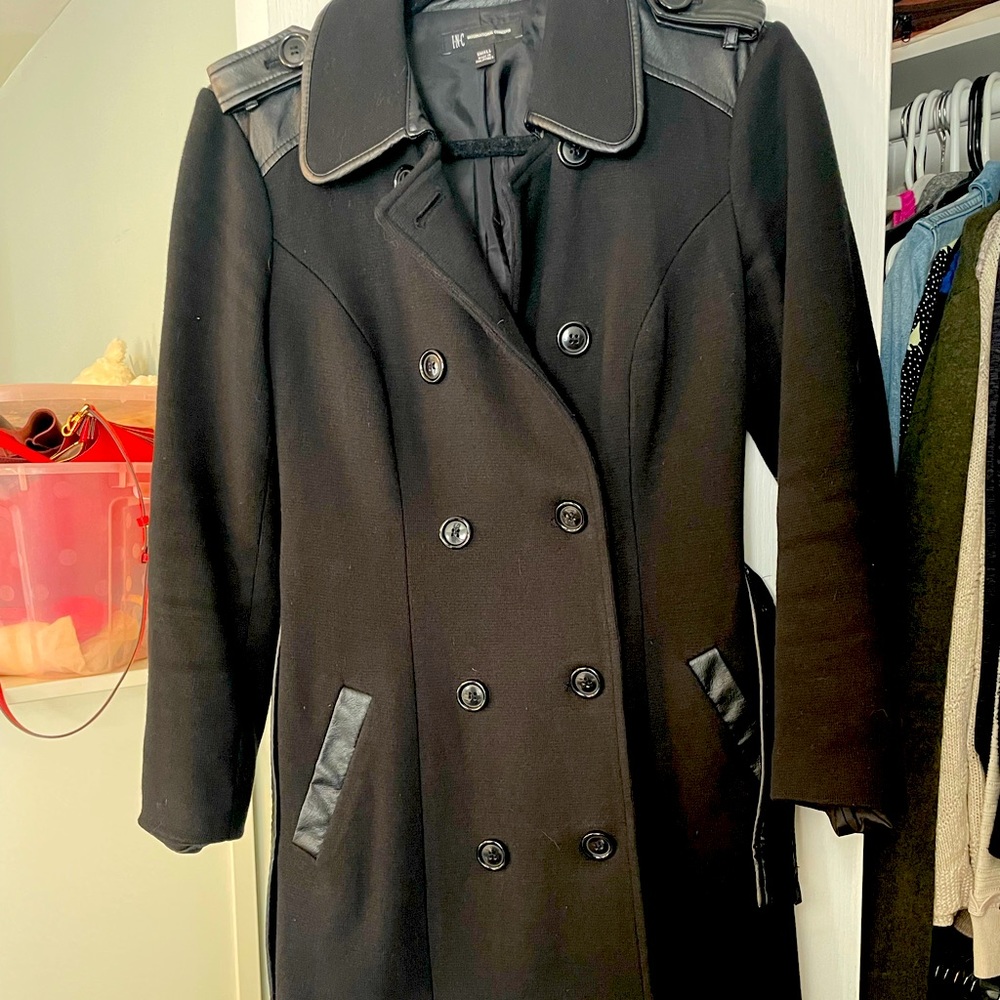 INC Jacket with leather trim